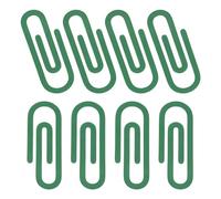 PATIKIL 2.8" Paper Clip Bookmarks, 8Pcs Metal Book Marks Page Markers Gift for Book Reading Notebook Document Office Teacher Reader, Dark Green