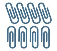 PATIKIL 2.8" Paper Clip Bookmarks, 8Pcs Metal Book Marks Page Markers Gift for Book Reading Notebook Document Office Teacher Reader, Blue