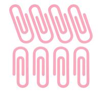 PATIKIL 2.8" Paper Clip Bookmarks, 8Pcs Metal Book Marks Page Markers Gift for Book Reading Notebook Document Office Teacher Reader, Pink