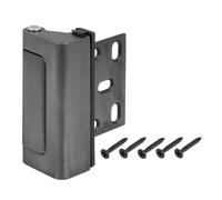 PATIKIL 2.95"x0.98" Home Security Door Reinforcement Lock, Aluminum Alloy Home Security Door Lock with 5 Screws for Inward Swinging Door to Enhance Your Home Safety&Privacy, Gray