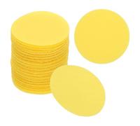 PATIKIL 2" Carpet Spot Markers, 35Pcs Circle Dot Markers Hook and Loop Carpet Spots for Decoration Elementary Preschool Teacher, Yellow