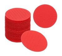 PATIKIL 2" Carpet Spot Markers, 35Pcs Circle Dot Markers Hook and Loop Carpet Spots for Decoration Elementary Preschool Teacher, Red