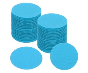 PATIKIL 2" Carpet Spot Markers, 50Pcs Circle Dot Markers Hook and Loop Carpet Spots for Decoration Elementary Preschool Teacher, Blue