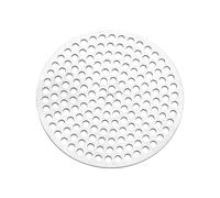 PATIKIL 2" Diameter 304 Stainless Steel Perforated Sheet, 0.08" Hole 19GA Expanded Metal Mesh Round Slices Plate Screen Decorative Meshes for Ventilation Grill Smoking, Silver Tone
