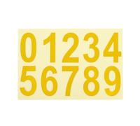 PATIKIL 2 Inch Mailbox Numbers for Outside, Self Adhesive Reflective Mailbox Number Sticker Die Cut Decal Number with Sticky Tab for Apartment House, Gold Tone