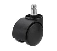 PATIKIL 2 Inch Office Chair Wheel Replacement, Desk Chair Wheels with 7/16" x 7/8" Quite Rolling Caster Wheels 110 Lbs Per Wheel for Wood Floors Carpet, Black