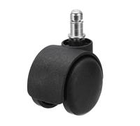 PATIKIL 2 Inch Office Chair Wheels Gaming Chair Wheels Replacement 7/16" x 7/8" Smooth Quite Rolling Caster Wheels 110 Lbs Per Wheel Universal Fit for 99% of Chairs, Black