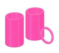 PATIKIL 2 Inch Plastic Ring-Toss Rings for Bottles, 30 Pack Carnival Rings Plastic Hoops for Speed and Agility Practice Outdoor Party Favor, Pink