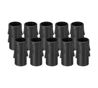PATIKIL 2 Inch Tall Candle Covers Sleeves, 10Pcs Plastic E12 Chandelier Socket Sleeves Drip Candle Socket Covers Bulb Light Base Holder for Crystal Candle Lamps, Black