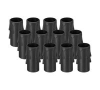 PATIKIL 2 Inch Tall Candle Covers Sleeves, 12Pcs Plastic E12 Chandelier Socket Sleeves Drip Candle Socket Covers Bulb Light Base Holder for Crystal Candle Lamps, Black