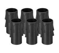 PATIKIL 2 Inch Tall Candle Covers Sleeves, 6Pcs Plastic E12 Chandelier Socket Sleeves Drip Candle Socket Covers Bulb Light Base Holder for Crystal Candle Lamps, Yellow