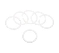 PATIKIL 2" OD 1.6" ID Loose Leaf Rings, 100 Pack Binder Ring Plastic O Rings for Book DIY Scrapbook Notebook, White