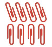 PATIKIL 2" Paper Clip Bookmarks, 8Pcs Metal Book Marks Page Markers Gift for Book Reading Notebook Document Office Teacher Reader, Red