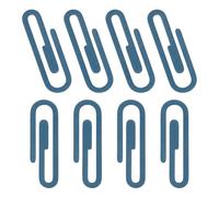 PATIKIL 2" Paper Clip Bookmarks, 8Pcs Metal Book Marks Page Markers Gift for Book Reading Notebook Document Office Teacher Reader, Blue