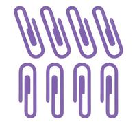 PATIKIL 2" Paper Clip Bookmarks, 8Pcs Metal Book Marks Page Markers Gift for Book Reading Notebook Document Office Teacher Reader, Purple