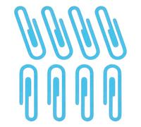 PATIKIL 2" Paper Clip Bookmarks, 8Pcs Metal Book Marks Page Markers Gift for Book Reading Notebook Document Office Teacher Reader, Sky Blue