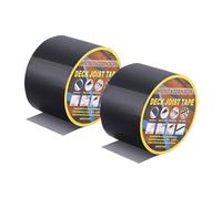 PATIKIL 2 Pcs 4"x15' Butyl Joist Tape for Decking Self-Adhesive Flashing Tape, Black