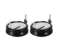 PATIKIL 2 Pcs 5.5V Super Capacitors, 0.33F H-Shaped Button Capacitor High Energy Low Resistance High Consistency for AC Motor Power Display Screen, Black