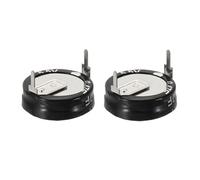 PATIKIL 2 Pcs 5.5V Super Capacitors, 0.47F H-Shaped Button Capacitor High Energy Low Resistance High Consistency for AC Motor Power Display Screen, Black