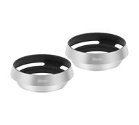 PATIKIL 2 Pcs 52mm Lens Hood, Universal Metal Hollow Curved Screw-in Vented Lens Hoods for Fujifilm for Nikon for Pentax, Silver