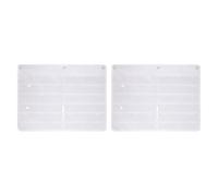 PATIKIL 2 Pcs 5CMx10CM Index Card Holder Sleeve, 36 Card Slots Organizer Sleeve, PVC Clear Organizer Hanging Wall Pocket Chart for Office Classroom Library Home Organization, White