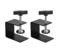 PATIKIL 2 Pcs Aluminum Alloy Universal C Clamps, Heavy Duty G Clamp Base 0-50mm Clip Range Stand Mounting Accessory Cabinet for Tables Woodworking Welding