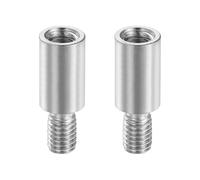 PATIKIL 2 Pcs Arcade Game Joystick Extender(9mm) - Arcade Joystick Shaft Extender Game Controller Rod Screw for Classic Fighting Machine, Silver