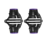 PATIKIL 2 Pcs Golf Ball Marker Stencil 360 Degree Triple Track Golf Ball Alignment Marking Tool Line Drawing Marker for Men Women, Black/Purple