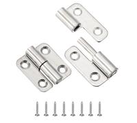 PATIKIL 2 Pcs Lift Off Hinge, 1.5" Detachable Lift Off Hinge Right Handed Slip Joint Flag Hinge 304 Stainless Steel Butt Door Hinge for Door Cabinet Equipment