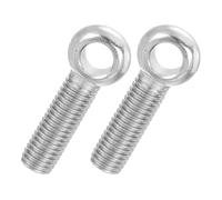 PATIKIL 2 Pcs M14x55mm Shoulder Swing Lifting Eye Bolt, 304 Stainless Steel Metric Full Thread Fisheye Eye Slip Hole Screw Rigging Bolt Metal Fasteners Screws, Silver Tone