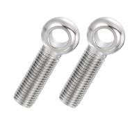 PATIKIL 2 Pcs M20x75mm Shoulder Swing Lifting Eye Bolt, 304 Stainless Steel Metric Full Thread Fisheye Eye Slip Hole Screw Rigging Bolt Metal Fasteners Screws, Silver Tone