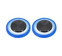 PATIKIL 2 Pcs Mobile Phone Game Joystick, Frosted Spiral Game Control Touch Screen Joystick with Storage Box for Mobile Tablet Smart Phone, Blue