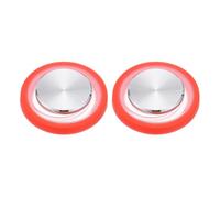 PATIKIL 2 Pcs Mobile Phone Game Joystick, Plating Spiral Game Control Touch Screen Joystick with Storage Box for Mobile Tablet Smart Phone, Red