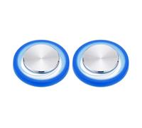 PATIKIL 2 Pcs Mobile Phone Game Joystick, Plating Spiral Game Control Touch Screen Joystick with Storage Box for Mobile Tablet Smart Phone, Blue