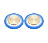 PATIKIL 2 Pcs Mobile Phone Game Joystick, Spiral Game Control Touch Screen Joystick with Storage Box for Mobile Tablet Smart Phone, Gold/Blue