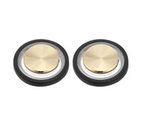 PATIKIL 2 Pcs Mobile Phone Game Joystick, Spiral Game Control Touch Screen Joystick with Storage Box for Mobile Tablet Smart Phone, Gold/Black