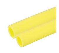 PATIKIL 2 Pcs Pipe Insulation Foam Tube, Heat Preservation Foam Pipe Tubing Covers 2" (50mm) ID x 3.3FT x 2-3/4" OD for Handle Heat Water Pipe Freeze Protection, Yellow