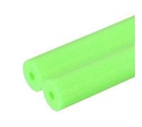 PATIKIL 2 Pcs Pipe Insulation Foam Tube, Heat Preservation Foam Pipe Tubing Covers 7/16" (11mm) ID x 3.3FT x 2" OD for Handle Heat Water Pipe Freeze Protection, Green