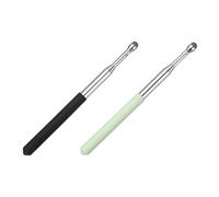 PATIKIL 2 PCS Pointer Finger Stick, Teacher Finger Pointer Stick Retractable Touch Screens Whiteboard Presenters Extendable Telescopic for Classroom Teacher, Black/Green