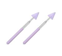 PATIKIL 2 PCS Pointer Finger Stick, Teacher Finger Pointer Stick Retractable Whiteboard Hand Presenters Extendable Telescopic for Classroom Teachers Reading Study Arrow, Purple