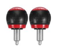 PATIKIL 2 Pcs Pull-up Spring Knob M16 Pull Pin Knob 25mm Thread Length Exercise Bike Pin Knob Screw Replacement Part for Fitness Equipment Bicycle Equipment, Red