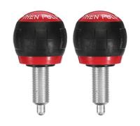 PATIKIL 2 Pcs Pull-up Spring Knob M16 Pull Pin Knob 35mm Thread Length Exercise Bike Pin Knob Screw Replacement Part for Fitness Equipment Bicycle Equipment, Red