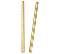 PATIKIL 2 Pcs Round Brass Rods, 10mm Dia. 18cm / 7.09 Inch Length H59 Brass Bar Solid Metal Rods for DIY Crafting Jewelry Plating Repairing Science Class, Brassy