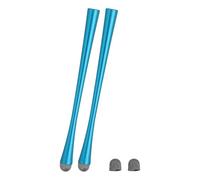 PATIKIL 2 Pcs Slim Waist Stylus Pens for Touch Screens, 2 in 1 High Sensitivity Universal Pen Capacitive Stylus for Phone Tablets Laptop Touch Screen Devices, Blue