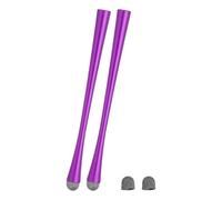PATIKIL 2 Pcs Slim Waist Stylus Pens for Touch Screens, 2 in 1 High Sensitivity Universal Pen Capacitive Stylus for Phone Tablets Laptop Touch Screen Devices, Purple
