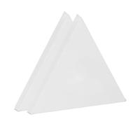 PATIKIL 2 Pcs Triangle Shaped Canvas Board, 15cm x 15cm Blank Painting Board Panels Pure Cotton Stretched Canvas for Painting Acrylic Oil Creative Art Projects, White