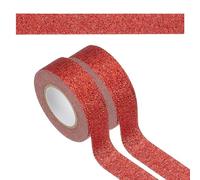PATIKIL 2 Roll Glitter Paper Washi Tape, Washi Decorative Tape for Crafts, Red