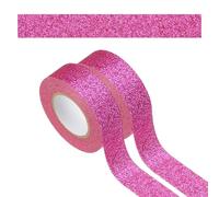 PATIKIL 2 Roll Glitter Paper Washi Tape, Washi Decorative Tape for Crafts, Rose Red