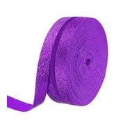 PATIKIL 2 Rolls Metallic Glitter Ribbon Roll, 3/8 Inch x 10 Yards Sparkly Glitter Ribbon for Gift Wrapping Crafts Holiday Wedding Birthday Party Decoration Floral Bouquet, Purple