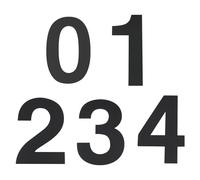 PATIKIL 2" Self-adhesive House Numbers for Outside Stick On, 1 Set Stainless Steel Address Visibility Signs for House Address Outside Garden Door Mailbox Decor Office Number, Number 0-4